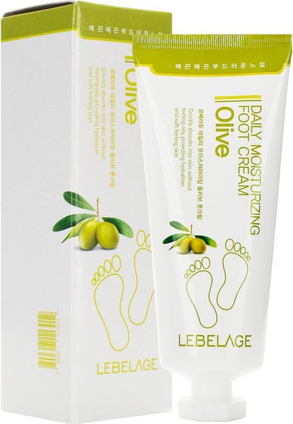 LEBELAGE DAILY MOISTURIZING OLIVE FOOT CREAM-min