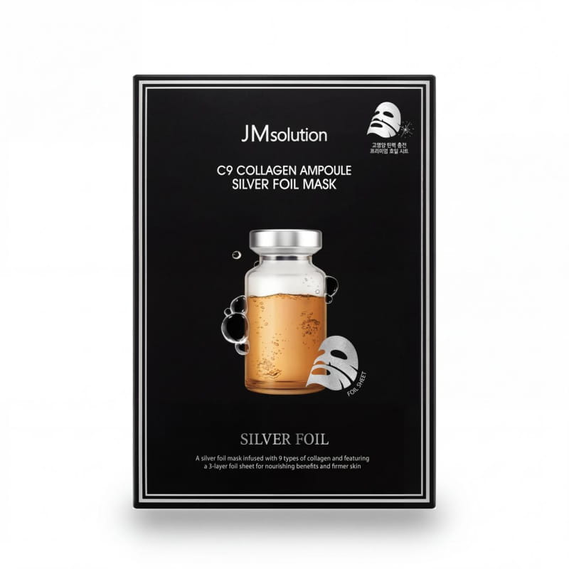 JMSOLUTION C9 COLLAGEN AMPOULE SILVER FOIL MASK (1)