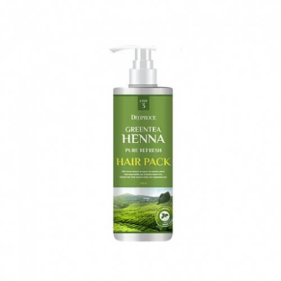 Маска для волос с зеленым чаем и хной Deoproce Greentea Henna Pure Refresh Hair Pack