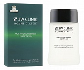 Тонер для мужской кожи лица увлажняющий 3W Clinic HOMME CLASSIC MOISTURIZING FRESHNESS ESSENTIAL SKIN, 150м