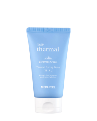 Крем с церамидами и термальной водой  восстанавливающий Medi-Peel Deep Herb Ceramide Cream Thermal Spring Water 75.5%, 120мл