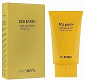 Солнцезащитный крем The Saem Eco Earth Light Sun Cream SPF 50+ PA++++ 50g