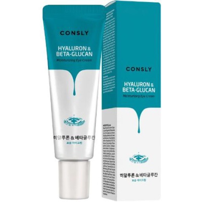 Крем для век с гиалур. кислотой и бета-глюканом Consly Hyaluronic Acid & Beta-Glucan Moisturizing Eye Cream, 25мл