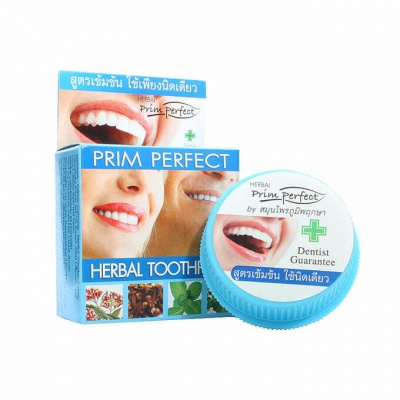 Зубная паста отбеливающая Prim Perfect Herbal Toothpaste