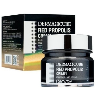 Крем питательный с прополисом и гибискусом Farm Stay Derma Cube Red Propolis Cream
