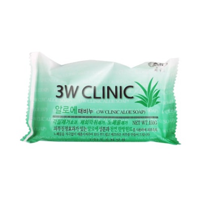 Мыло для лица и тела 3W Clinic Aloe Soap