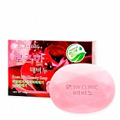 Мыло для лица с розой 3W Clinic Rose Hip Beauty Soap