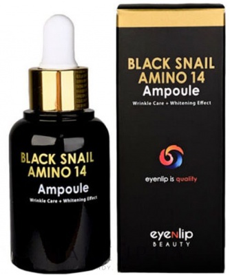 Сыворотка для лица ампульная с аминокислотами Eyenlip Black Snail Amino 14 Ampoule