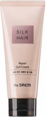 Крем-маска для вьющихся волос The Saem Silk Hair Repair Curl Cream