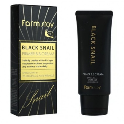 ББ крем с чёрной улиткой Farmstay Black Snail Primer B.B Cream