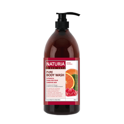 Гель для душа Клюква, Апельсин Evas Naturia Pure Body Wash Cranberry&Orange
