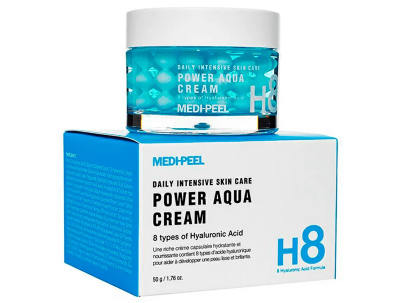 Крем для лица с пептидными капсулами увлажняющий Medi-peel H8 Hyaluronic Acid Power Aqua