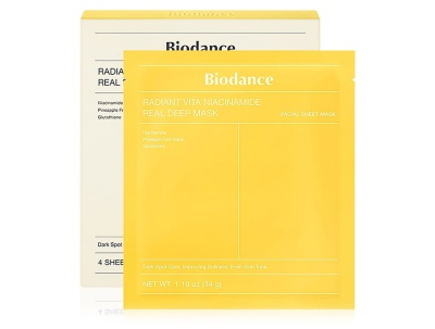 Маска гидрогелевая с витамином С и ниацинамидом Biodance Radiant Vita Niacinamide Real Deep Mask