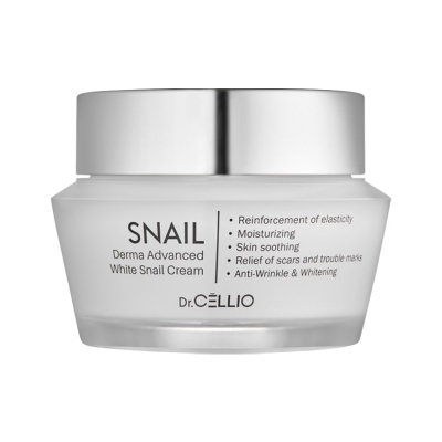 Крем для лица улитка Dr. Cellio Derma White Snail Cream