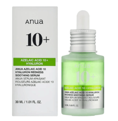 Сыворотка с азелаиновой кислотой ANUA Azelaic Acid 10 Hyaluron Redness Soothing Serum, 30 мл