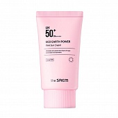 Солнцезащитный крем для лица The Saem Eco Earth Pink Sun Cream SPF50+ PA++++