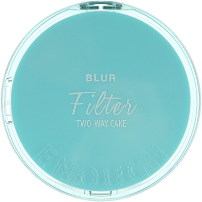 Пудра для лица с эффектом блюра + запаска Enough BLUR FILTER TWO-WAY CAKE SPF 28 PA++12гр+12гр