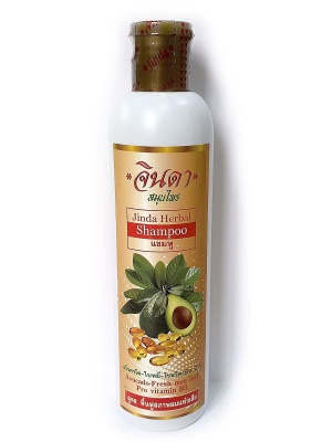 Шампунь для волос с маслом авокадо Jinda Herbal Shampoo Avocado Fresh Mee Leaf Pro Vitamin B5