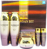 Набор уходовый с экстрактом муцина улитки Jigott DAANDAN BIT ROYAL PREMIUM SNAIL 3SET