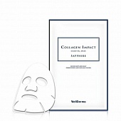 Тканевая маска для лица увлажнение WellDerma Collagen Impact Essential Mask Sapphire
