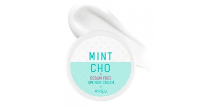 Крем-губка точечный для жирной кожи A'Pieu Mintcho Sebum Free Sponge Cream