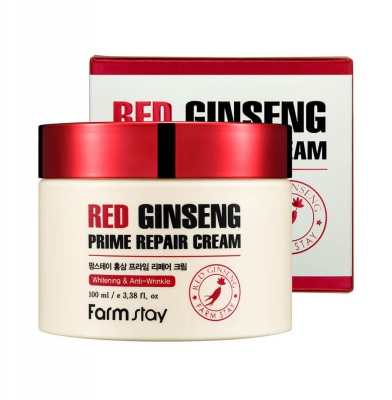 Крем для лица с женьшенем Farmstay Red Ginseng Prime Repair Cream