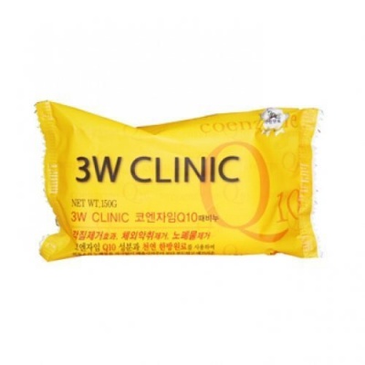 Мыло для лица и тела антивозрастное 3W Clinic Q10 Dirt Soap