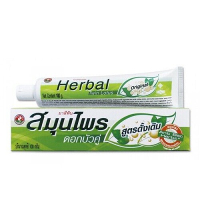 Зубная паста туба травяная Twin Lotus Toothpaste Original