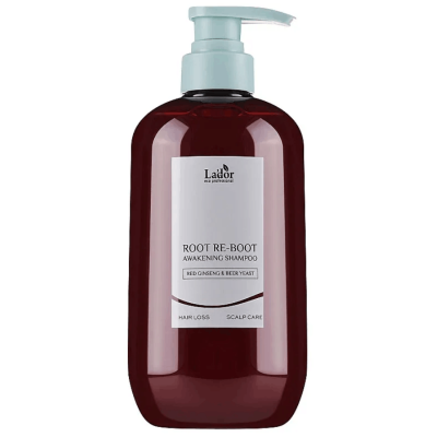 Шампунь для роста волос LA'DOR ROOT RE-BOOT AWAKENING SHAMPOO RED GINSENG & BEER YEAST, 350мл