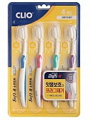 Зубная щетка набор 4шт Clio New Soft-R 4 set