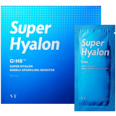 Маска-плёнка с гиалуроном VT Cosmetics SUPER HYALON BUBBLE SPARKLING BOOSTER 10гр