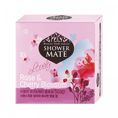 Мыло косметическое Роза и Вишневый цвет Kerasys Shower Mate Rose&Cherry Blossom Soap