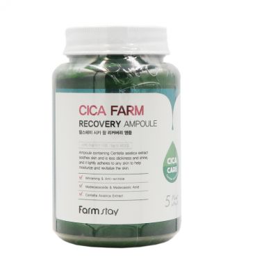 Сыворотка для лица с центеллой азиатской Farmstay Cica Farm Recovery Ampoule