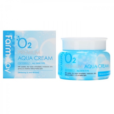 Крем для лица увлажняющий с кислородом FarmStay O2 Premium Aqua Cream