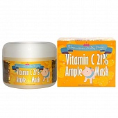Маска для лица с витамином С разогревающая Elizavecca Vitamin C 21% Ample Mask