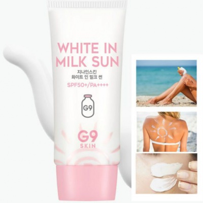 Солнцезащитный крем легкий Berrisom G9Skin White in Milk Sun