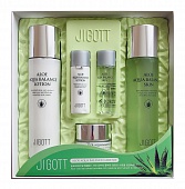 Набор для ухода за кожей с экстрактом алоэ Jigott Aloe Aqua Balance Skin Care 3 Set 
