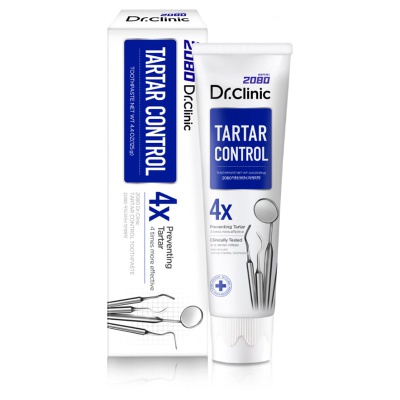 Зубная паста КОНТРОЛЬ НАД ОБРАЗОВАНИЕМ ЗУБНОГО КАМНЯ 2080 Dr. Clinic Toothpaste, 125гр