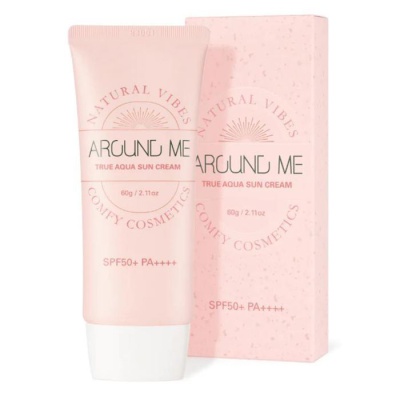 Солнцезащитный крем Welcos Around Me True Aqua Sun Cream, 60г