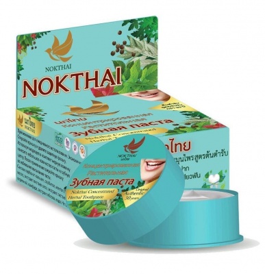 Тайская травяная зубная паста Nokthai Original Herbal Toothpaste 25 гр