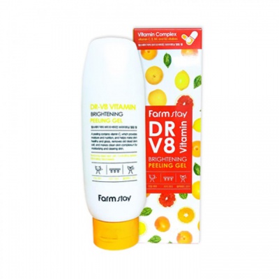 Пилинг-гель витаминный Farmstay Dr-V8 Vitamin Brightening Peeling Gel