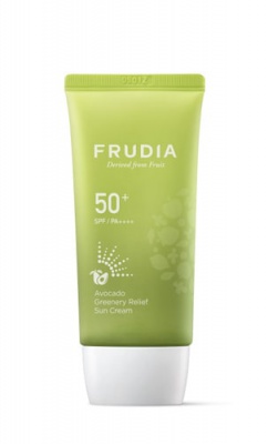 Солнцезащитный восстанавливающий крем с авокадо Frudia Avocado Greenery Relief Sun Cream SPF50+/PA ++++