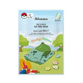 Маска тканевая с чайным деревом против воспалений Jmsolution Mask Deco Pick Tea Tree Mask X Pokemon BULBASAUR, 30 мл