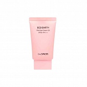 Солнцезащитный крем для лица The Saem Eco Earth Pink Sun Cream EX SPF50+ PA++++