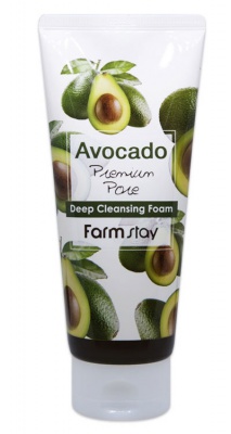 Пенка для умывания авокадо Farmstay Avocado Premium Pore Deep Cleansing Foam
