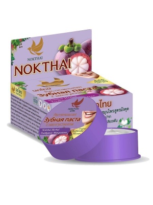 Тайская зубная паста с экстрактом мангостина Nokthai Mangosteen Herbal Toothpaste 25 гр