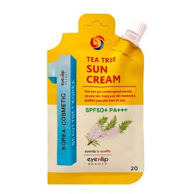 Солнцезащитный крем для лица с чайным деревом Eyenlip Pocket Tea Tree Sun Cream SPF50 + / PA +++ 